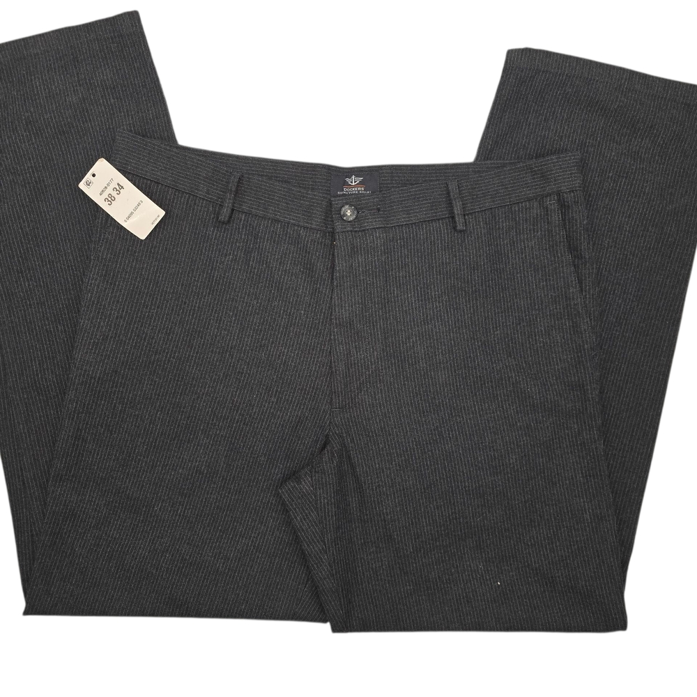 NWT Y2K 90s Dockers Pinstripe Signature Khaki D2‎ Straight Fit Pants Size 38X34